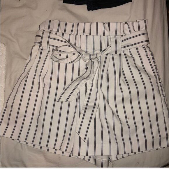 Zara TRF Striped Belted Shorts - Picture 3 of 3